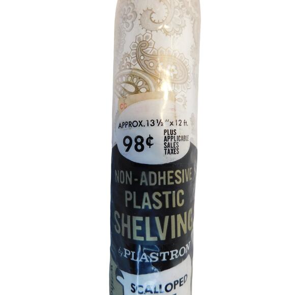 Vintage Mid Century Arnel Plastic Shelving Liner Paisley Non Adhesive New - Picture 3 of 6